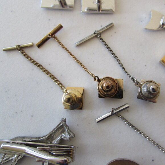 Cufflinks/Tie Tacks/Tie Clips Lot - Picture 11 of 16